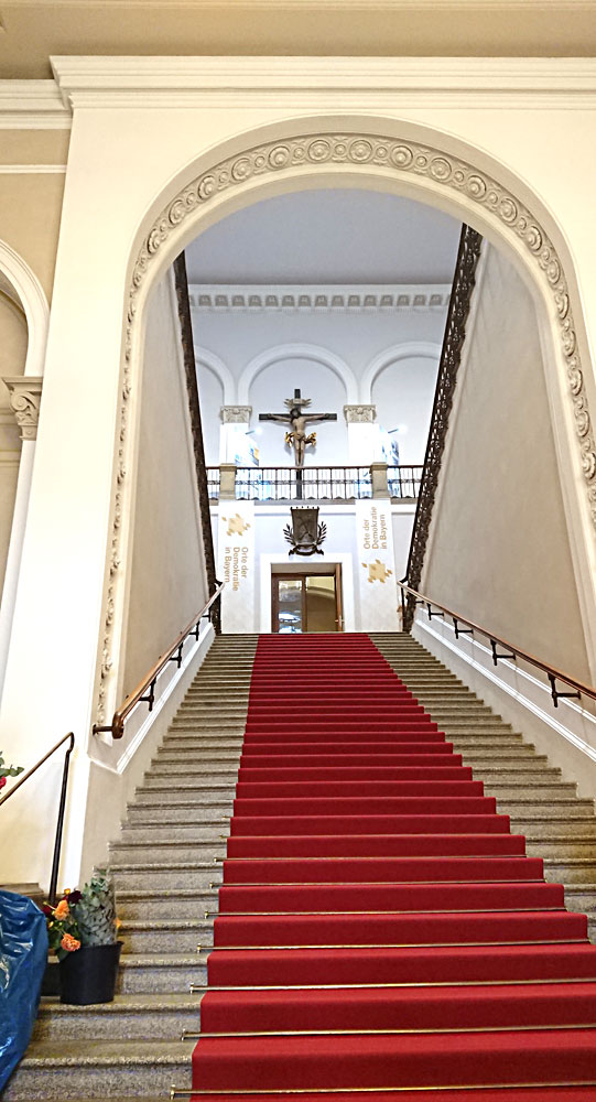 Treppe im Bayerischen Landtag